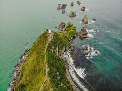 Aerial Photography of an Island