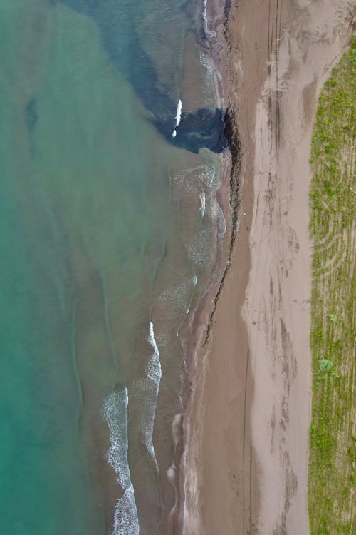 Foto d'estoc gratuïta de cos d'aigua, Costa, foto aèria