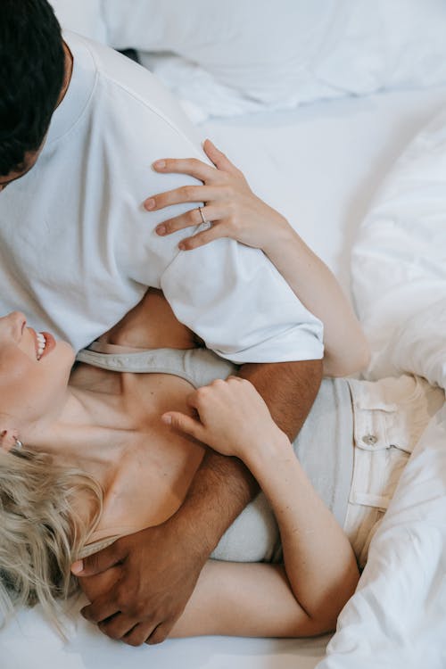 Free stock photo of adult, bed, couple