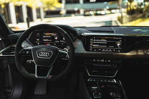 Free Black and Silver Car Interior Stock Photo