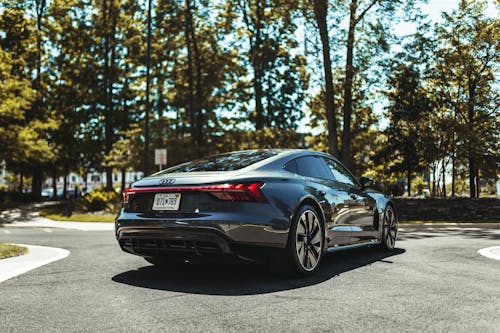 Black Audi on the Road