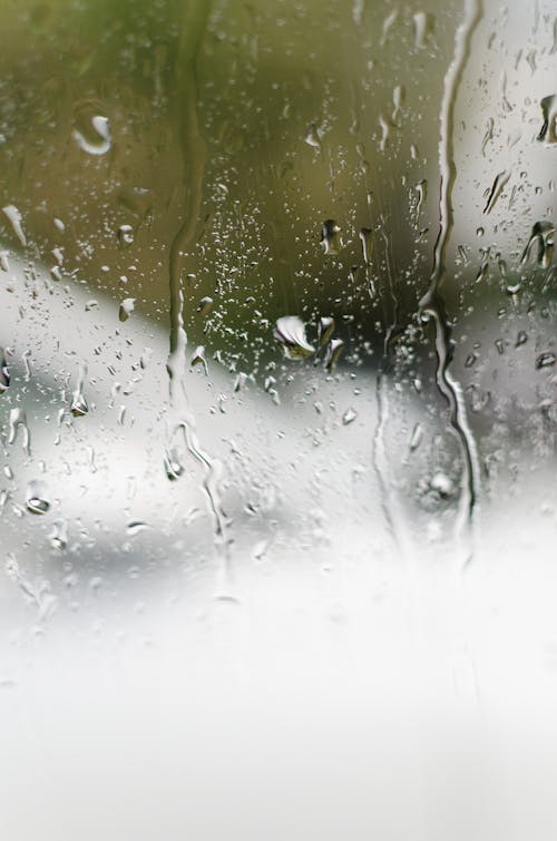 Water Droplets on the Glass Window