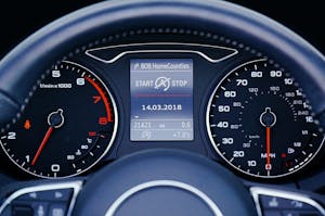 Black Car Instrument Cluster Panel