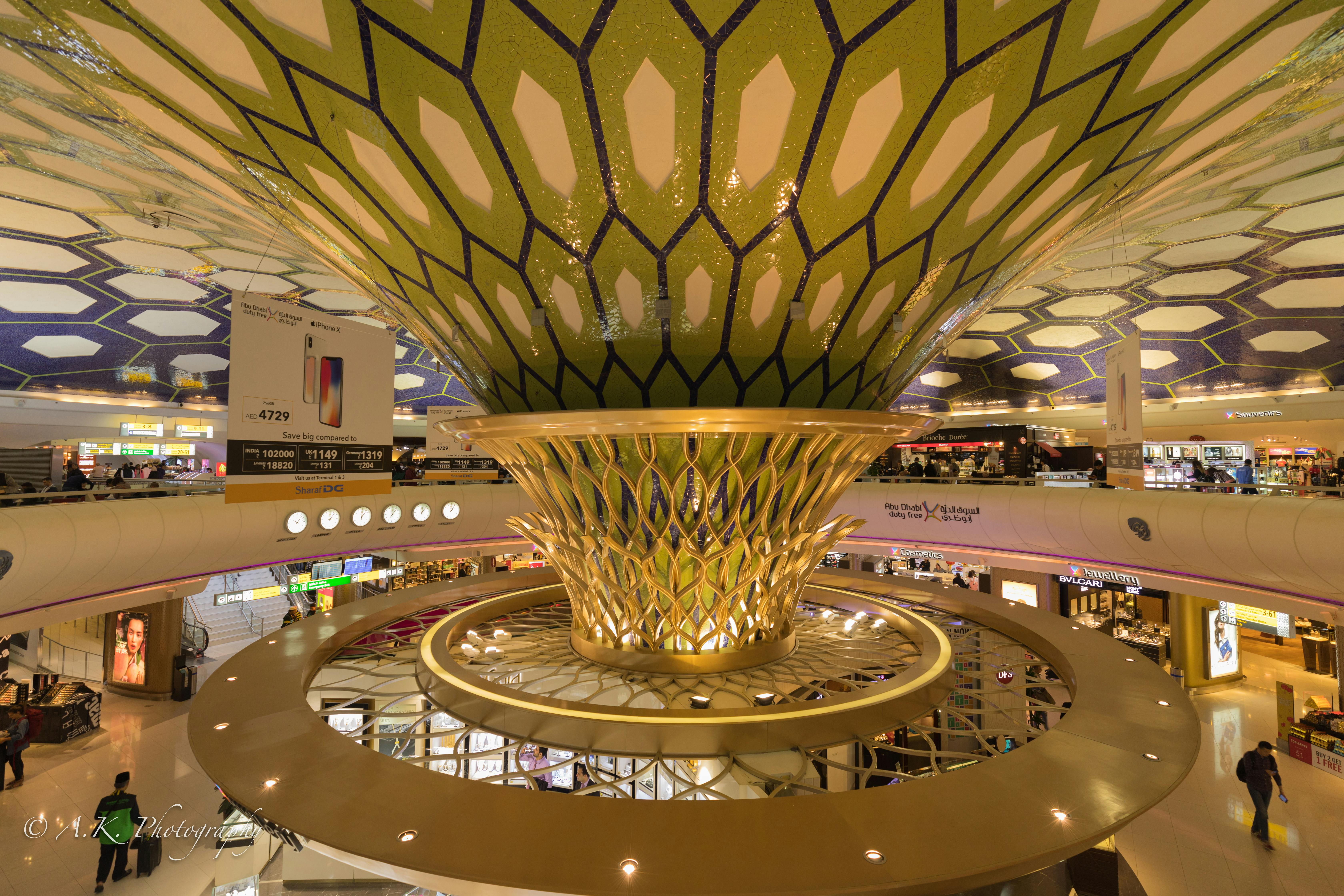 Free stock photo of abu dhabi, Beautiful Airport