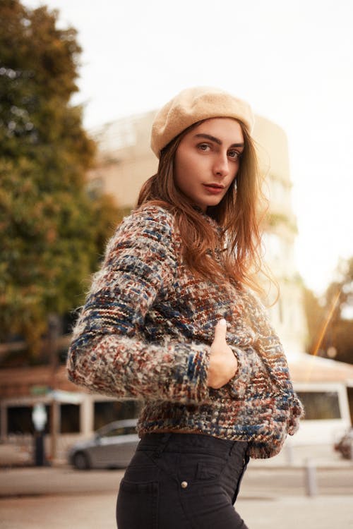 Woman in Brown Hat 