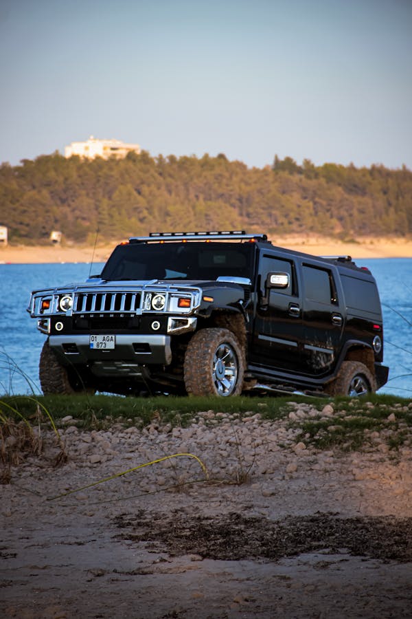 Black Jeep Wrangler on Brown Field