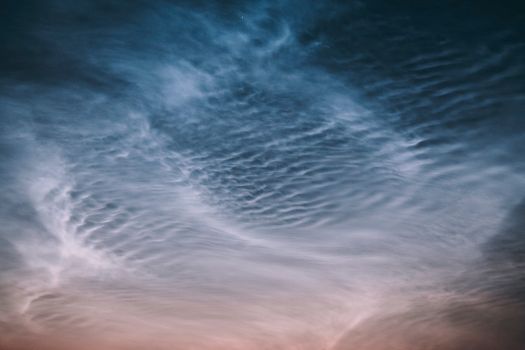 Dramatic Sky with Clouds Close-Up Photo