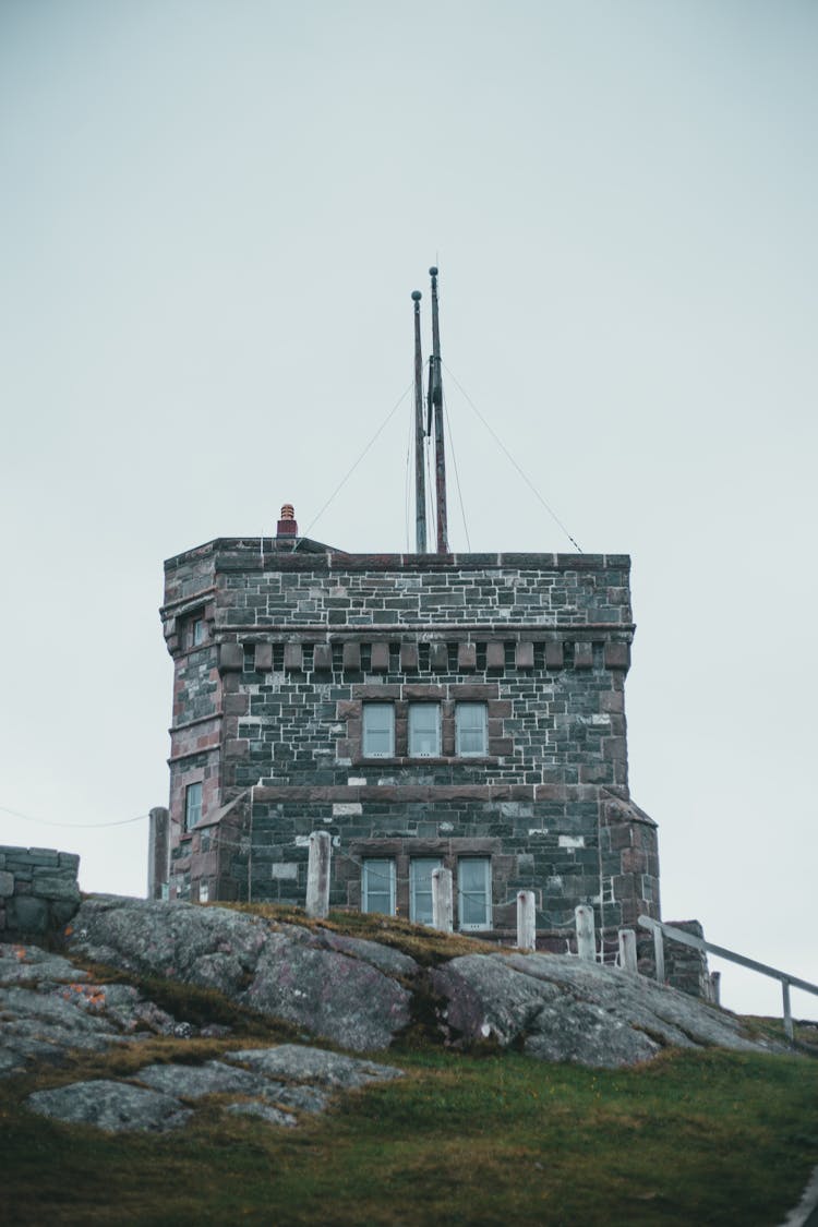 Stone Building On Hill 