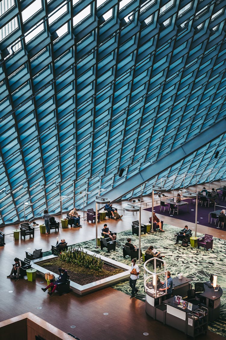 People Waiting In Airport