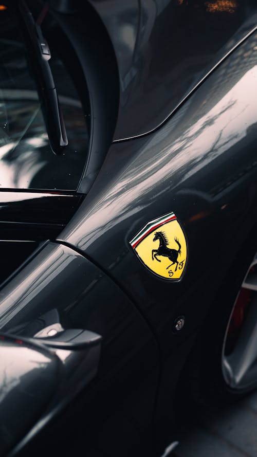 Horse Logo of a Ferrari Car