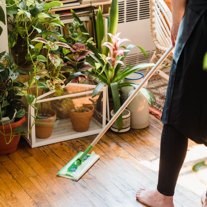 Cleaning in progress