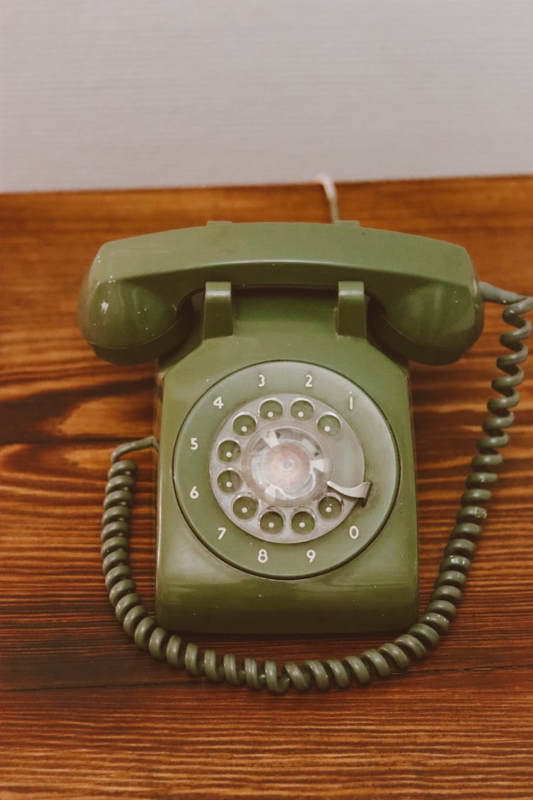 Classic Telephone On Table