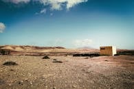 White Concrete Building on Desert