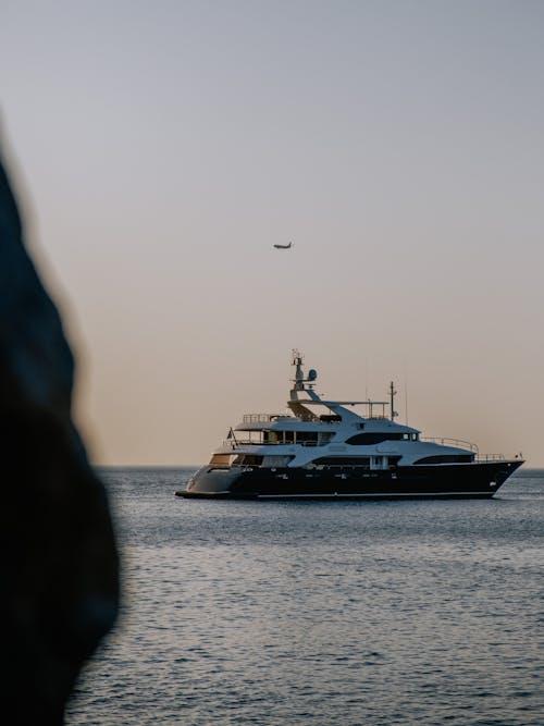 White Yacht on Sea