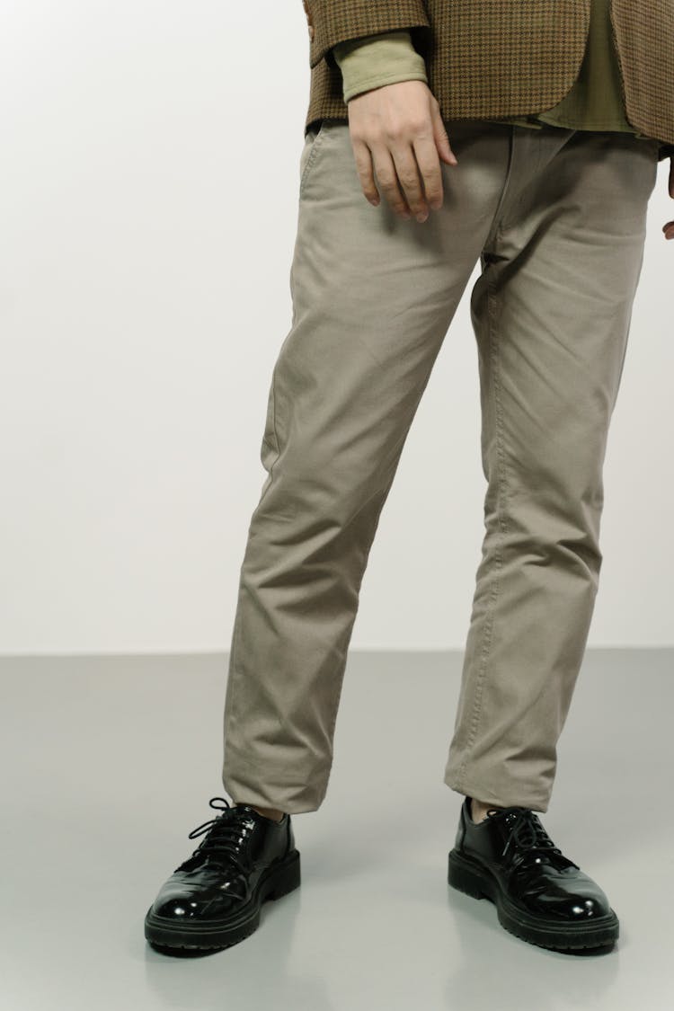 Man Legs With Elegant Shoes