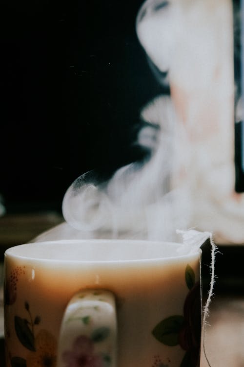 Free Steam from a Hot Beverage Stock Photo