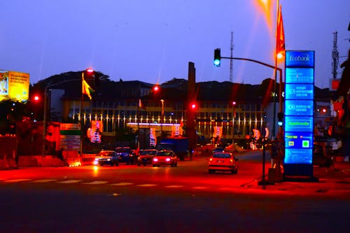 Free stock photo of blur, car lights, cars
