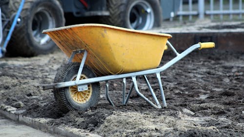 A Dirty Wheelbarrow