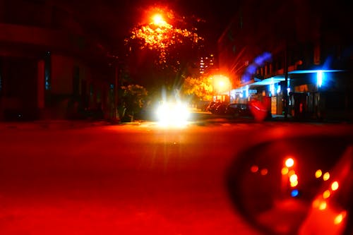 Free stock photo of blur, car lights, cars