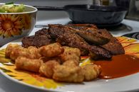 Fried Chicken on White Ceramic Plate