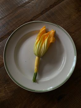 Squash Or Lily Flowers Or Blossoms Of Sesbania