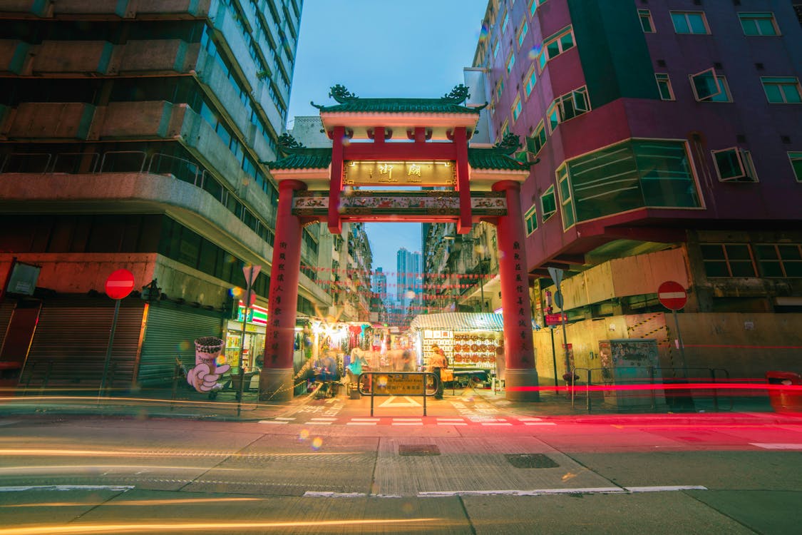 Timelapse Photo of China Town