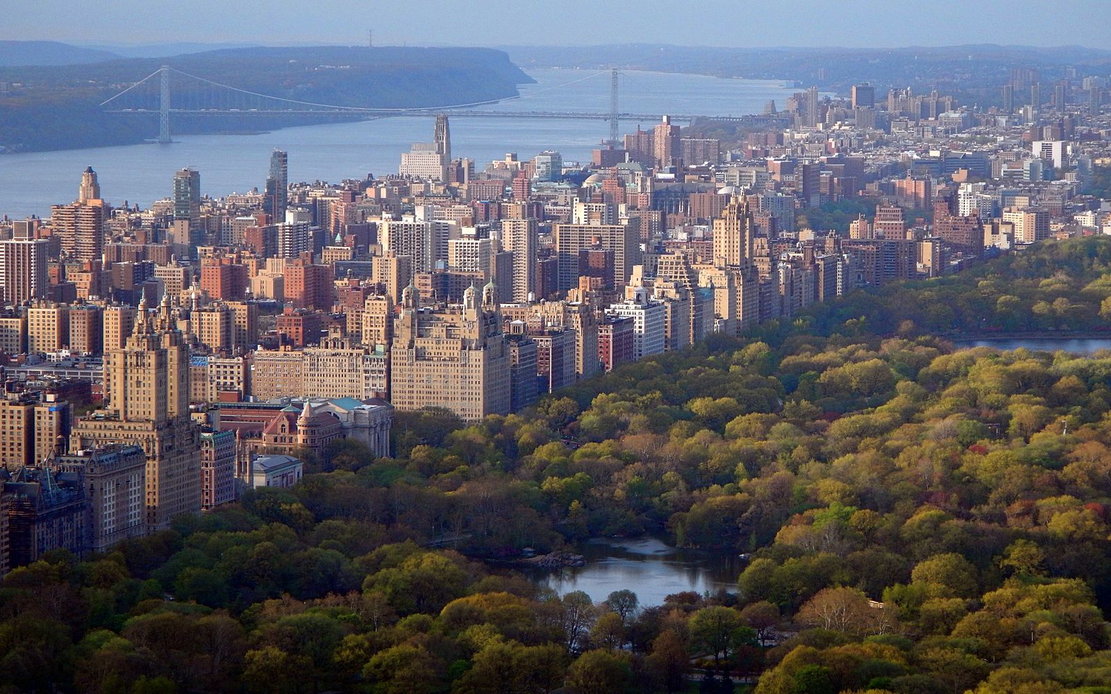 Central Park and Manhattan skyline