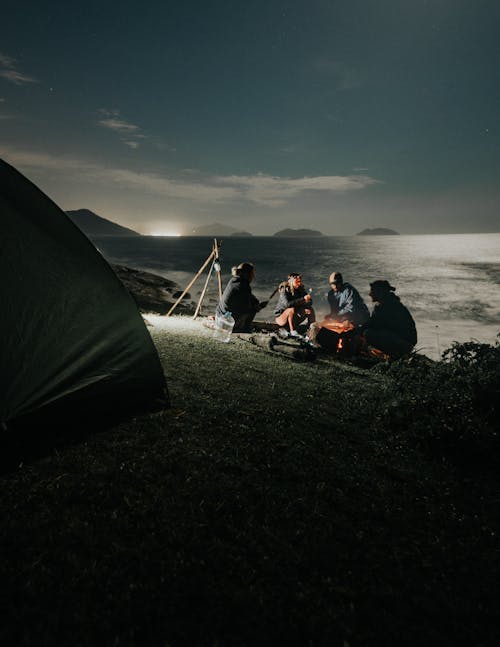 Gratis stockfoto met campeerplek, camping, dageraad Stockfoto