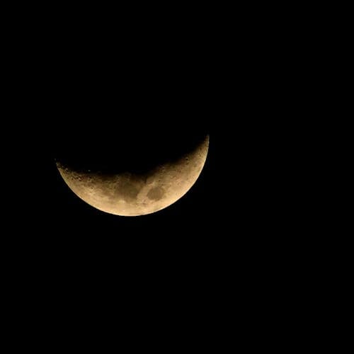 Moon on Dark Sky