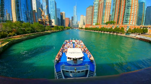 Free stock photo of boat, chicago, lake michigan Stock Photo