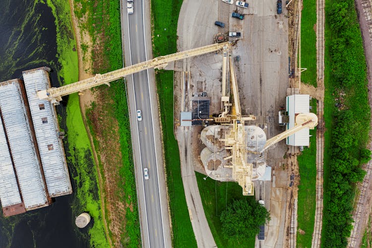 Aerial Photo Of An Industrial Plant