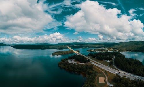 View of a Bridge over a Lake