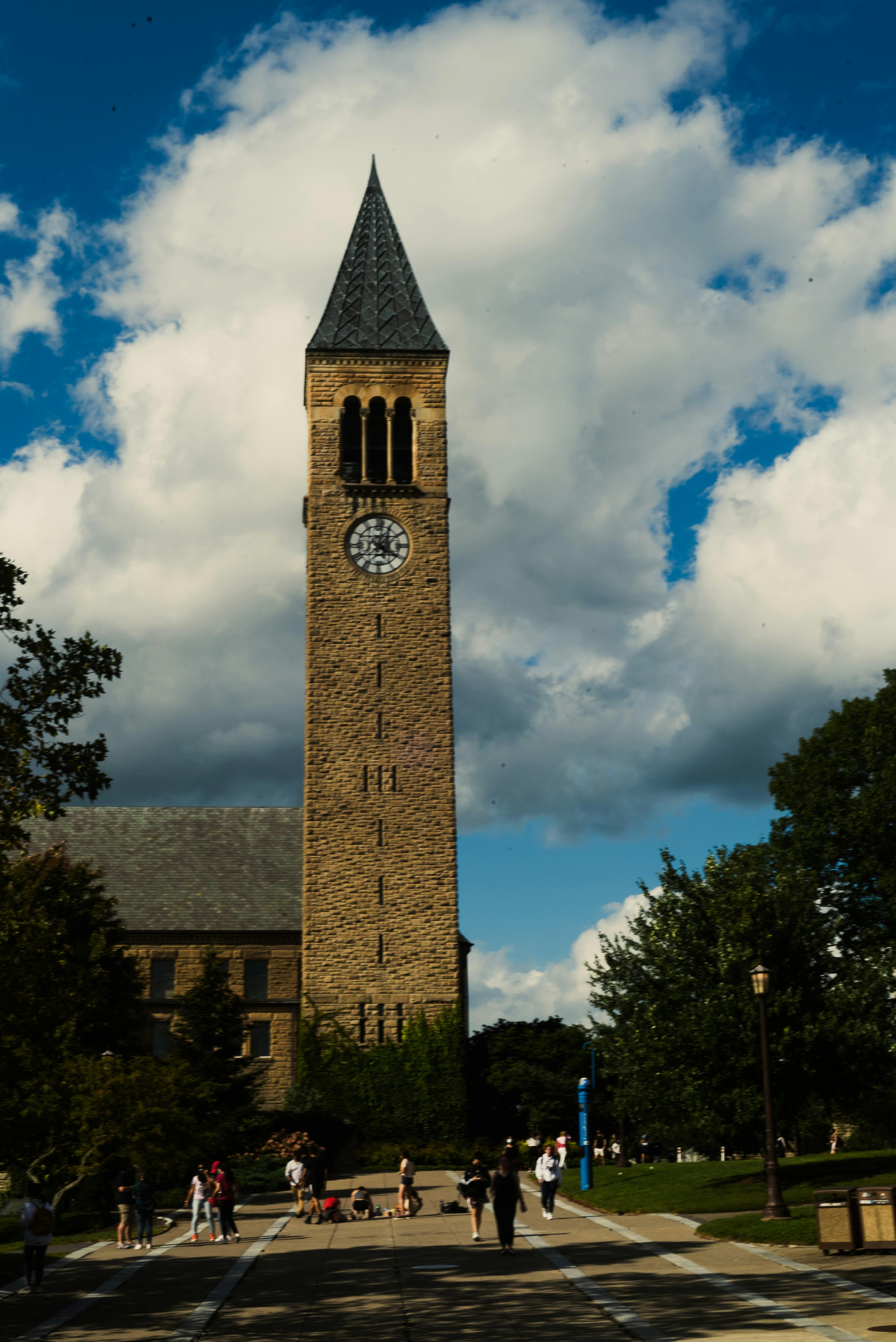 Red Building With Clock Tower · Free Stock Photo