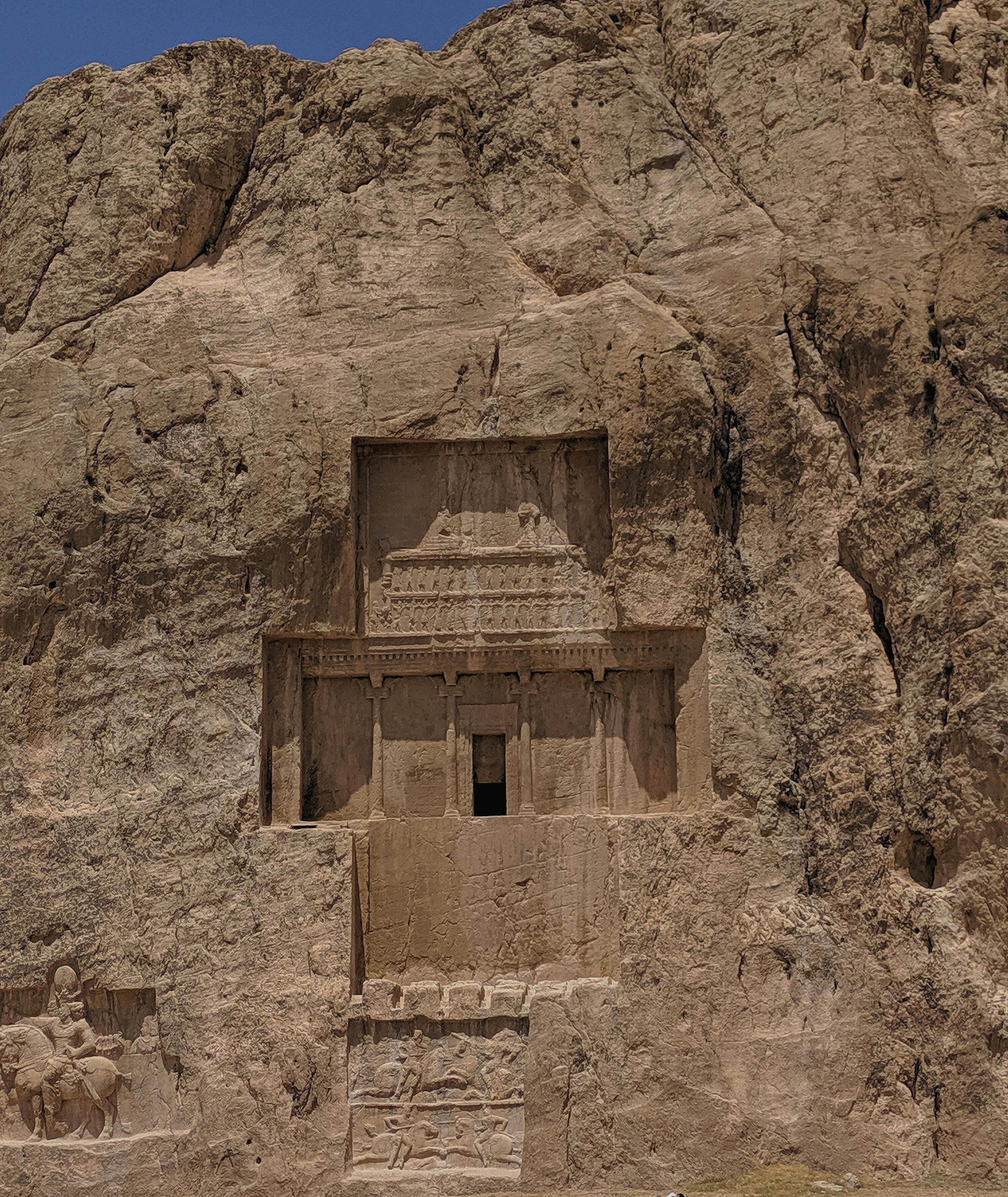 the tomb of darius the great in naqsh e rostam iran