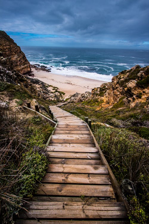 Scale Di Legno Alla Spiaggia