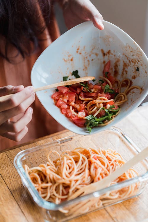 Close-Up Photo of a Person Preparing Food