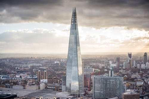 Aerial Photography of State of the Art Architectural High-rise Building