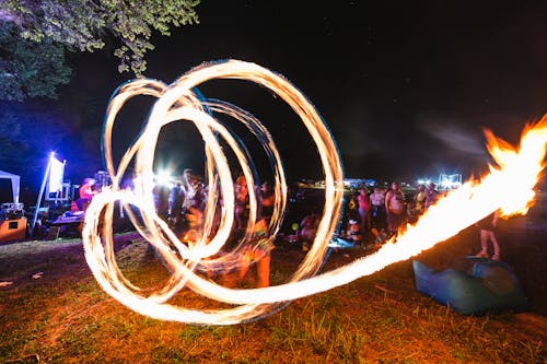 Fire Dancers Performing