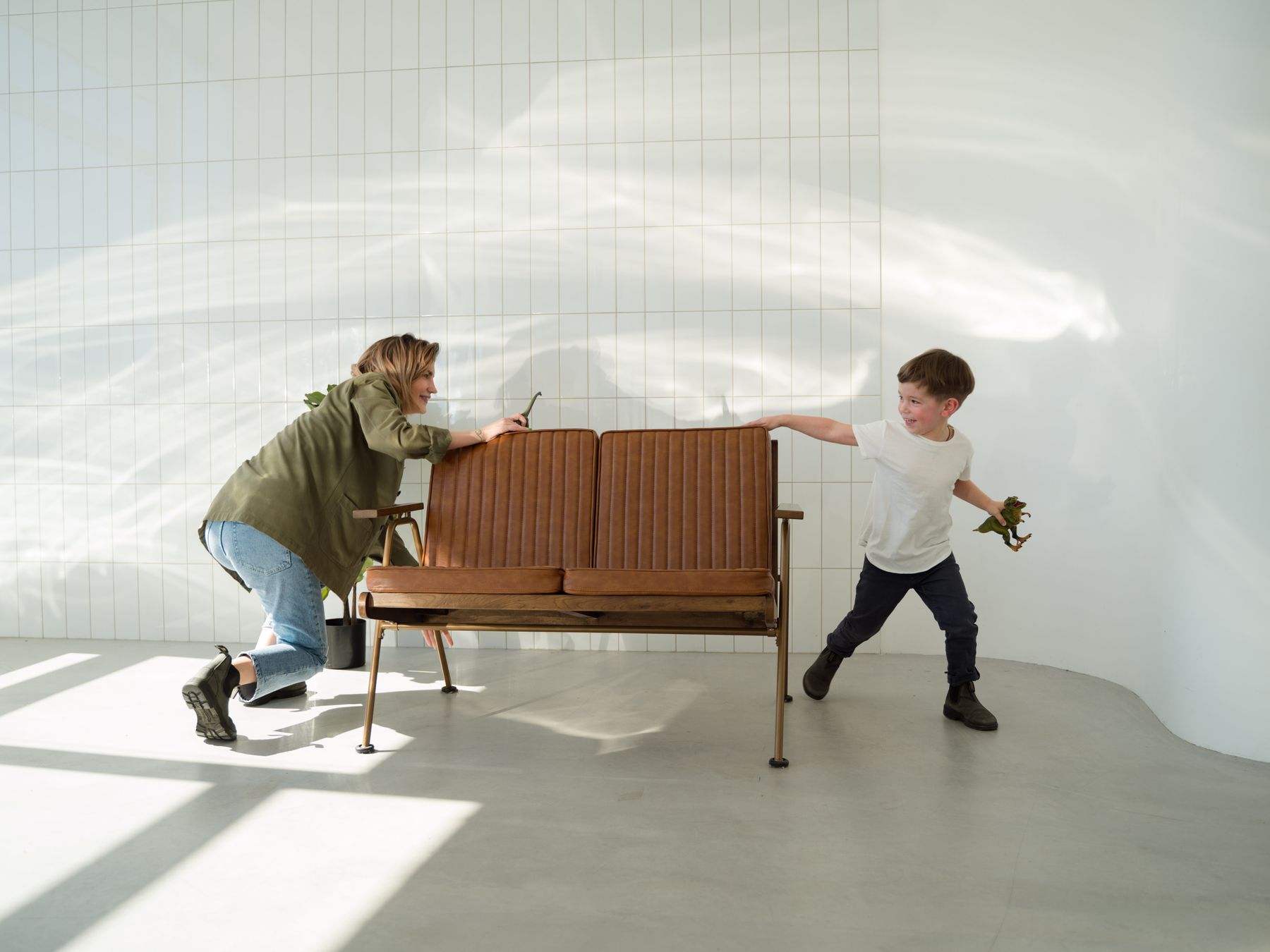 Sandbank — movers delivering furniture from a van