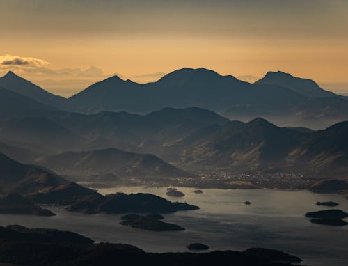 Silhouette of Mountains