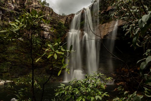 Waterfall on a Rock