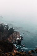Cliffs in sea mist — photo by Kalei garcia on Pexels