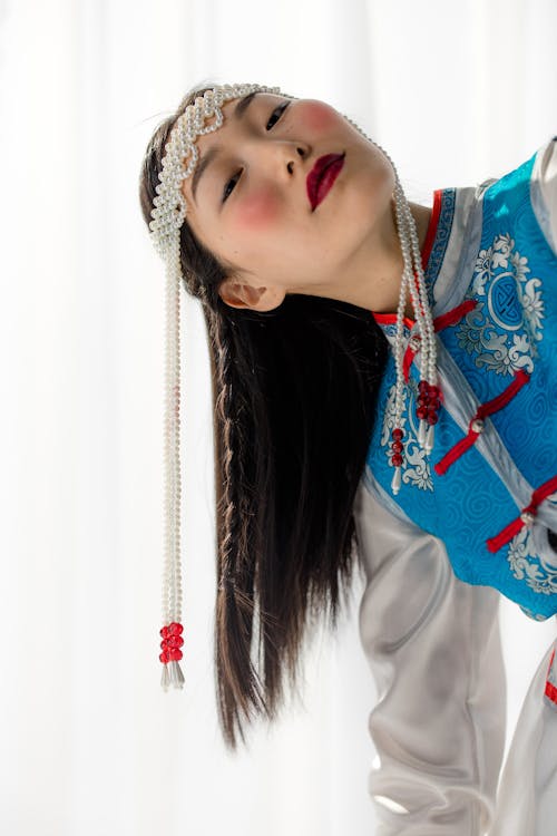 免費 亞洲女人, 傳統服飾, 化妝 的 免費圖庫相片 圖庫相片