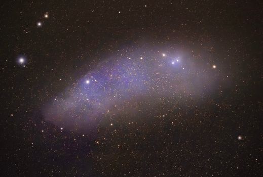 Beautiful starry night sky with visible Milky Way galaxy, perfect for celestial enthusiasts.
