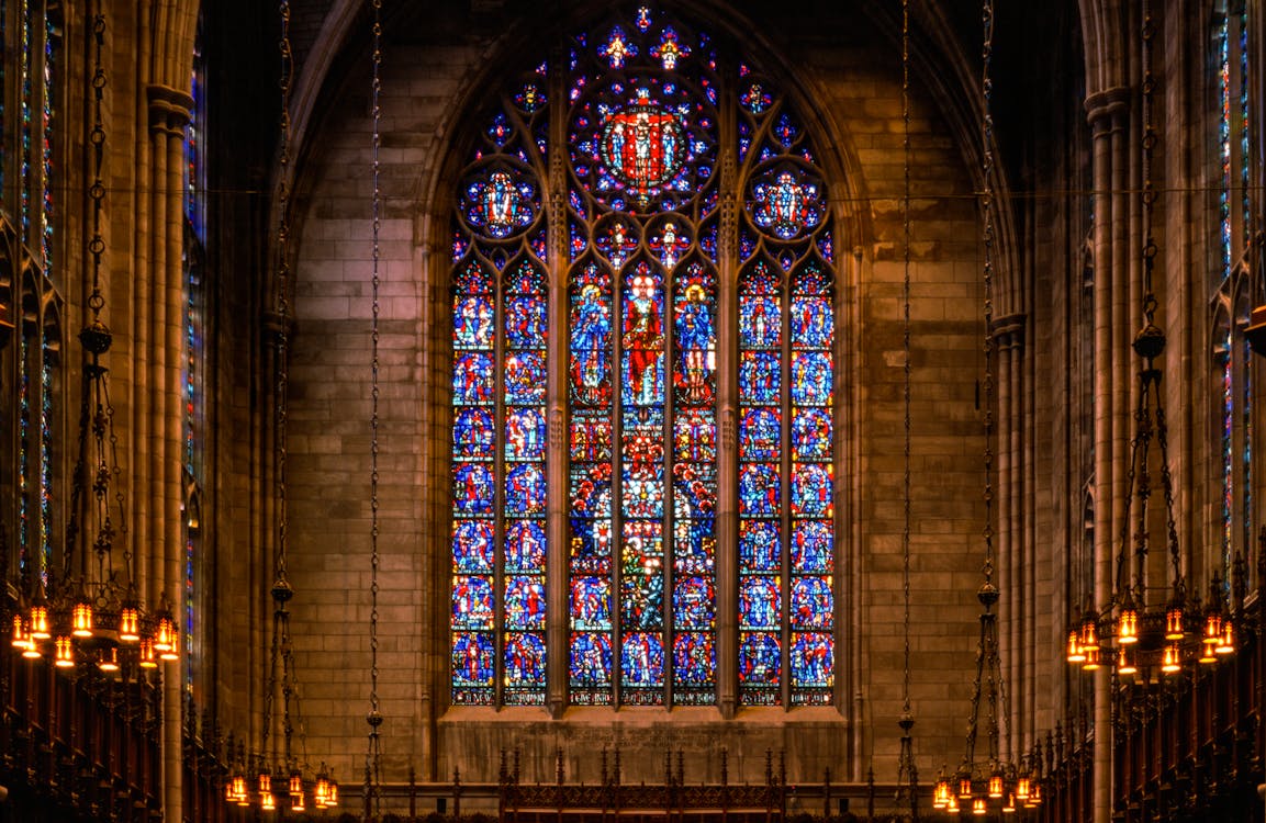 Gratis lagerfoto af farvet glas, goth, katedral