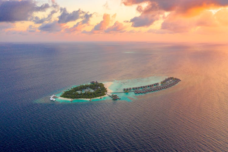 Aerial View Of Island