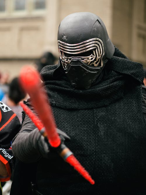 A Person in Kylo Ren Costume