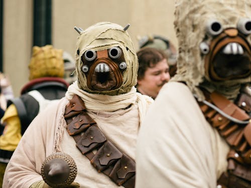 Cosplayers Dressed as Tusken Raider