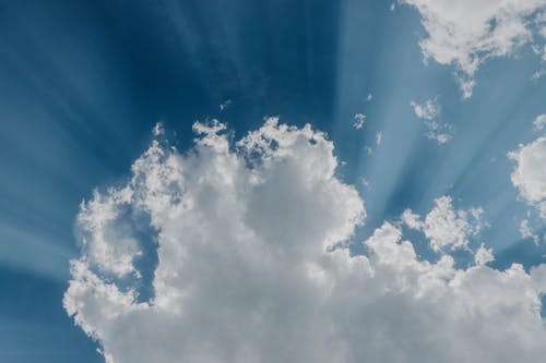 White Clouds Under Blue Sky