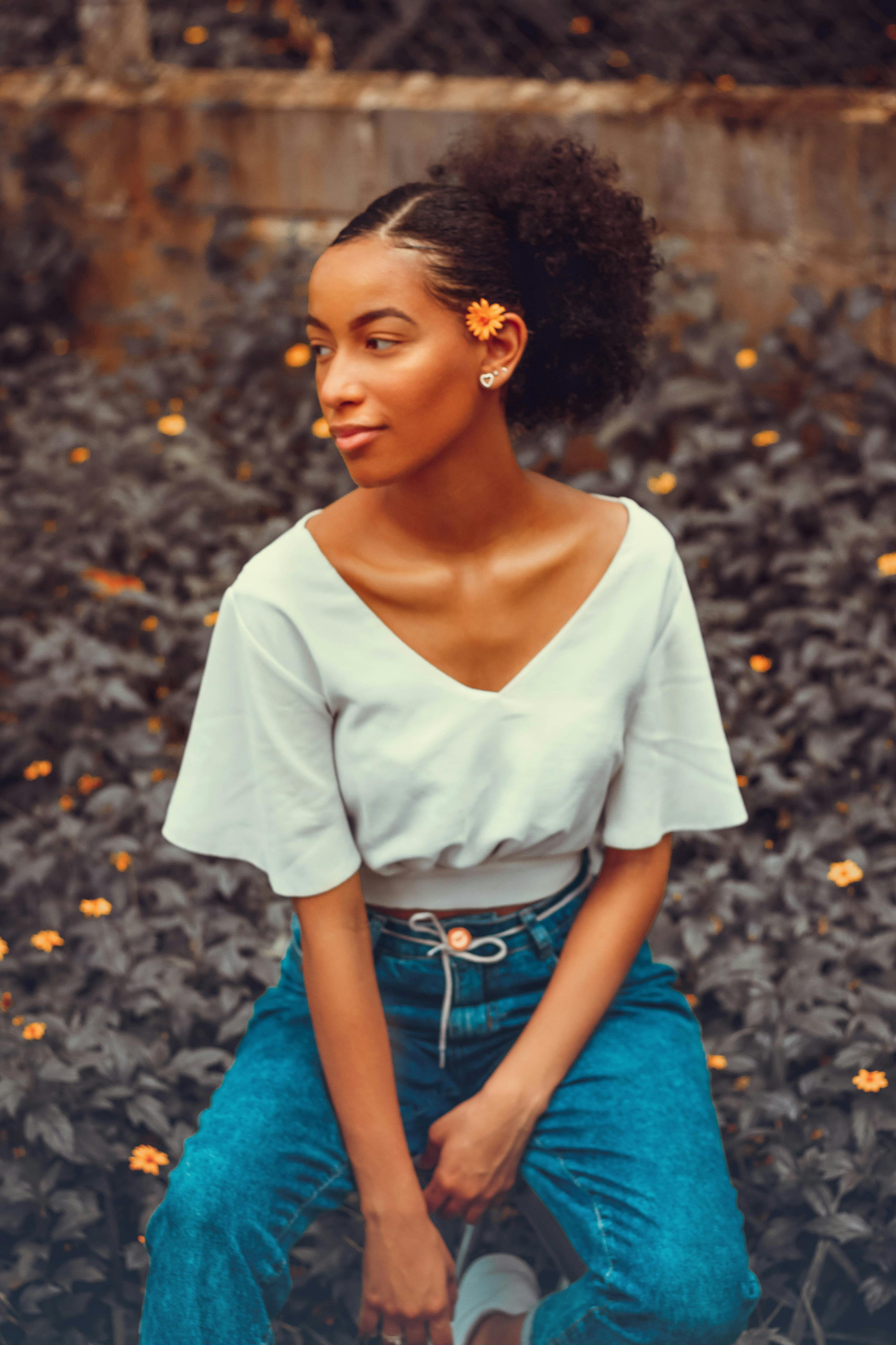 Creative Portrait of Attractive African American Model · Free Stock Photo